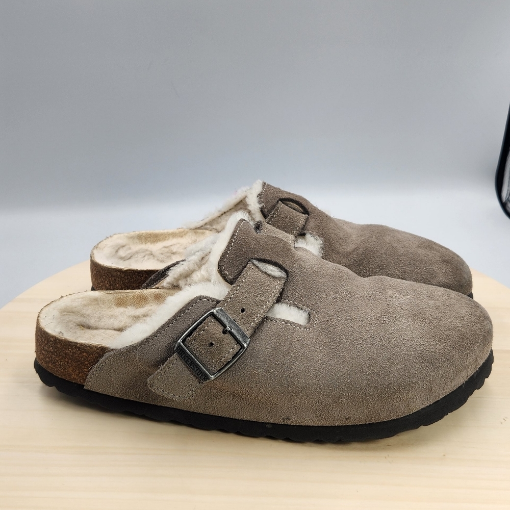 Birkenstock Womens Fur Slippers sz 38
